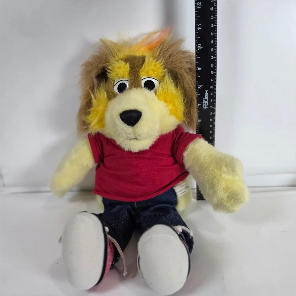 Vintage Addison Wesley Scott Foresman Jake Dog Plush Hand Puppet 16